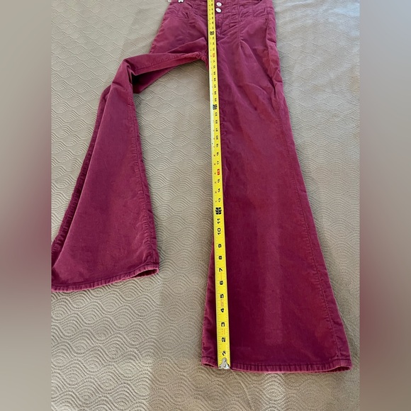 🆕 Free People Jayde flare cords in magenta size 26 - Picture 9 of 16